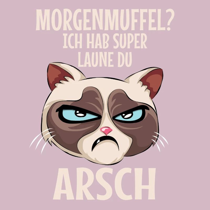 Morgenmuffel Katze Lustiger Spruch