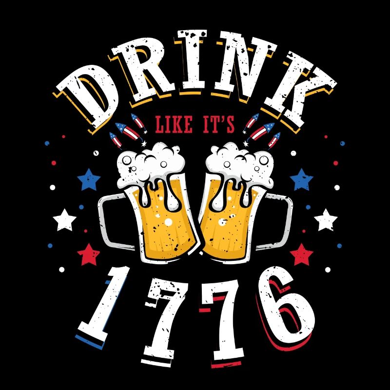 Trinken Wie 1776 4. Juli Biertrinker