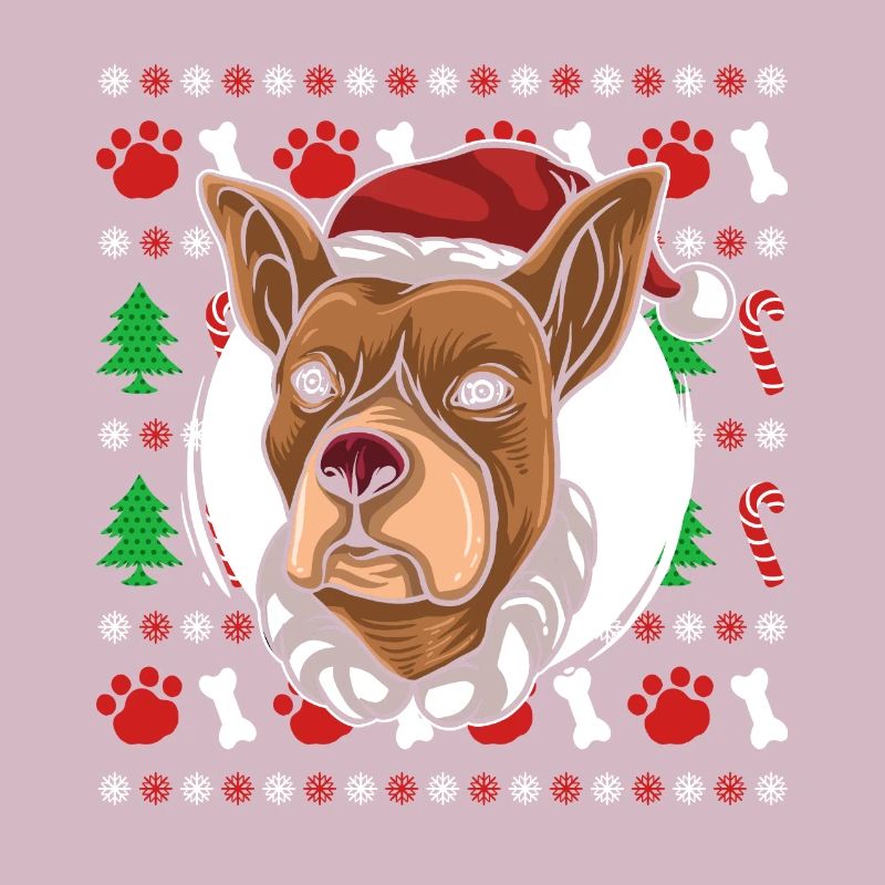 Pull de Noël moche Tshirt Chien de Noël