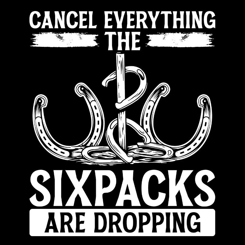Horseshoe Pitching Cancel Sixpack Tosser