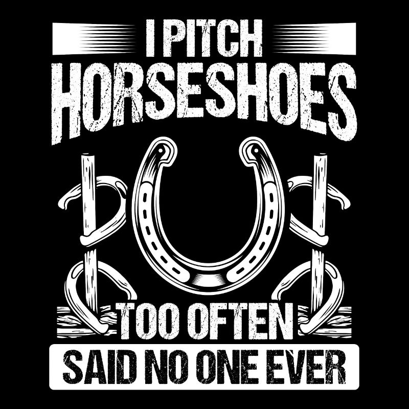 Horseshoe Pitching Funny Thrower Game Tosser