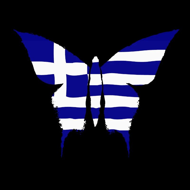 Drapeau de la Grèce papillon