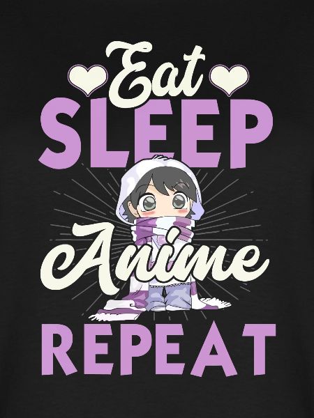 Eat Sleep Anime Repeat Japanese Manga Lover Cospla
