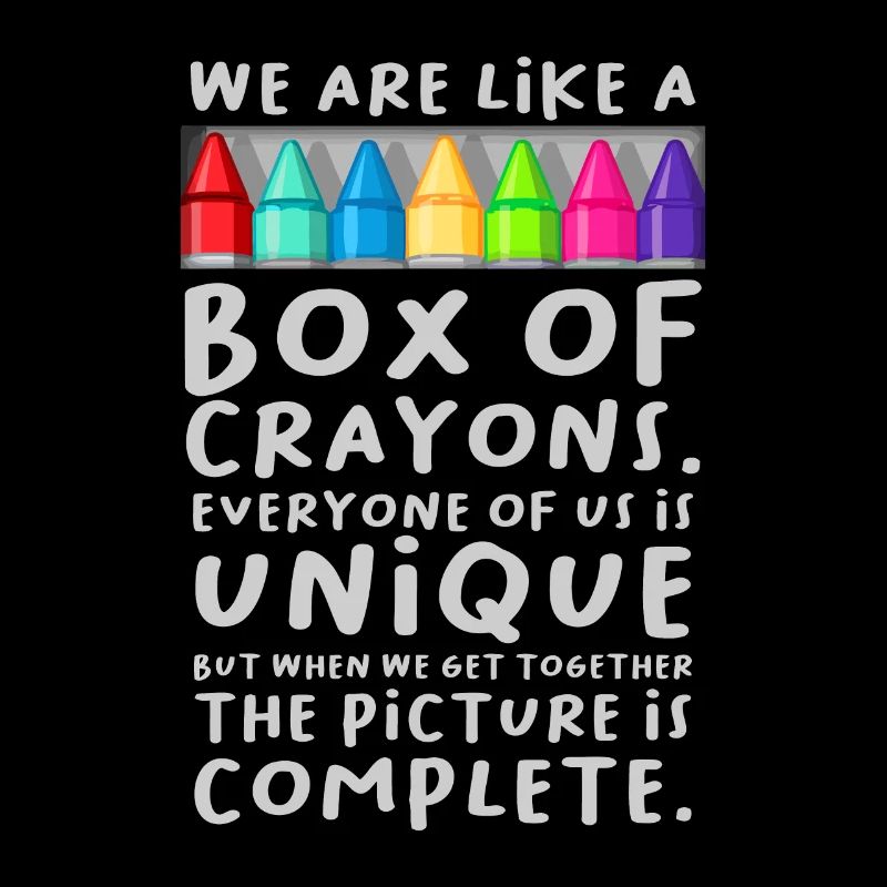 Professeur de retour à l’école, nous sommes comme une boîte de crayons