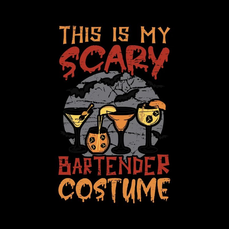 Mon costume de barman effrayant pour