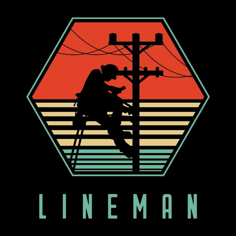 Retro Lineman For Lineman