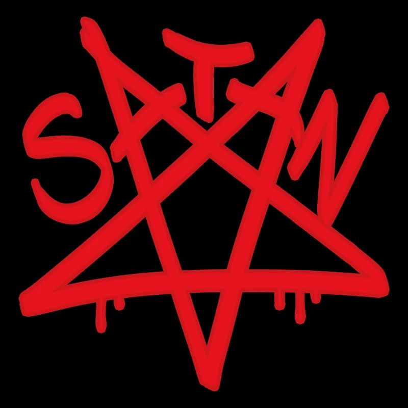 Stella di Satana Pentagramma Rosso Invertito
