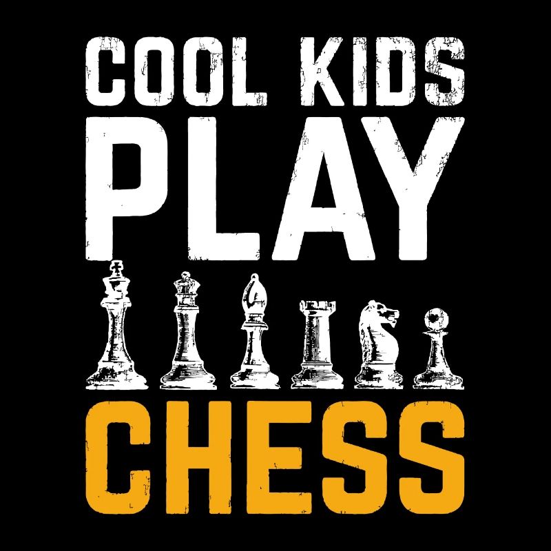 Coole Kinder spielen Chesschess Spiellustige Schach-MemesSpaß