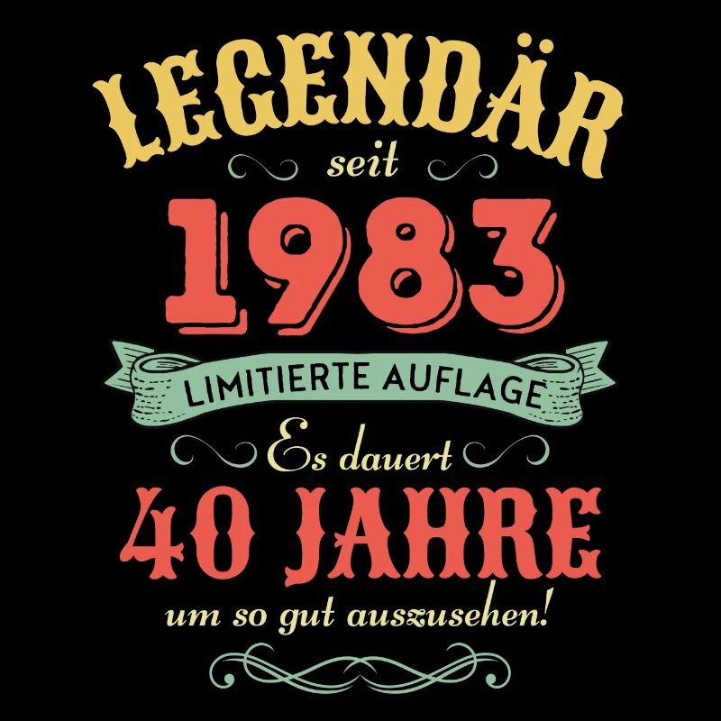 40. Geburtstag Vintage 1983