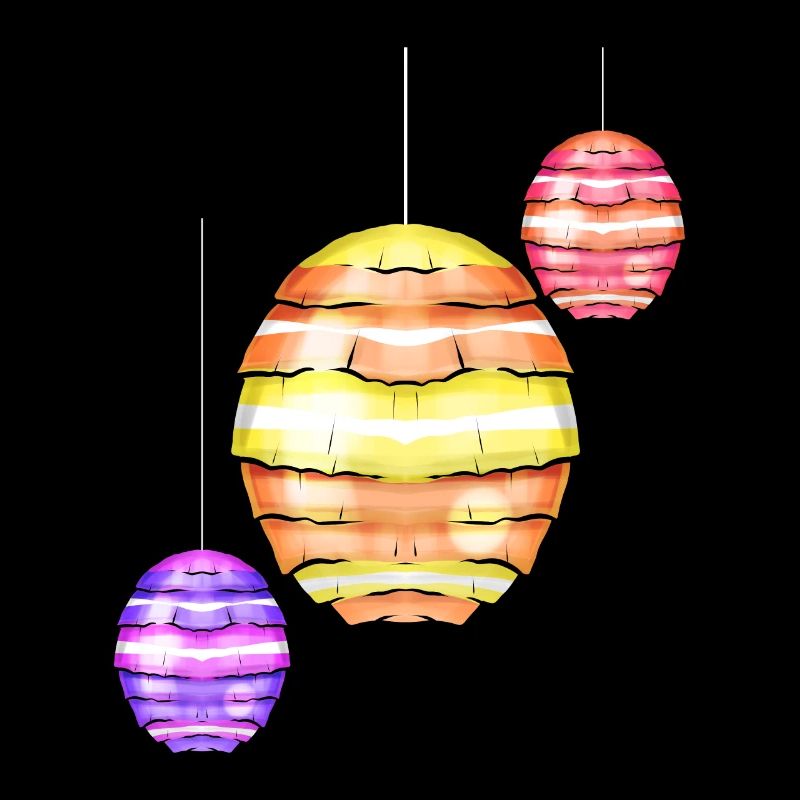 Egg Shaped Lanterns Easter Decoration For Easter