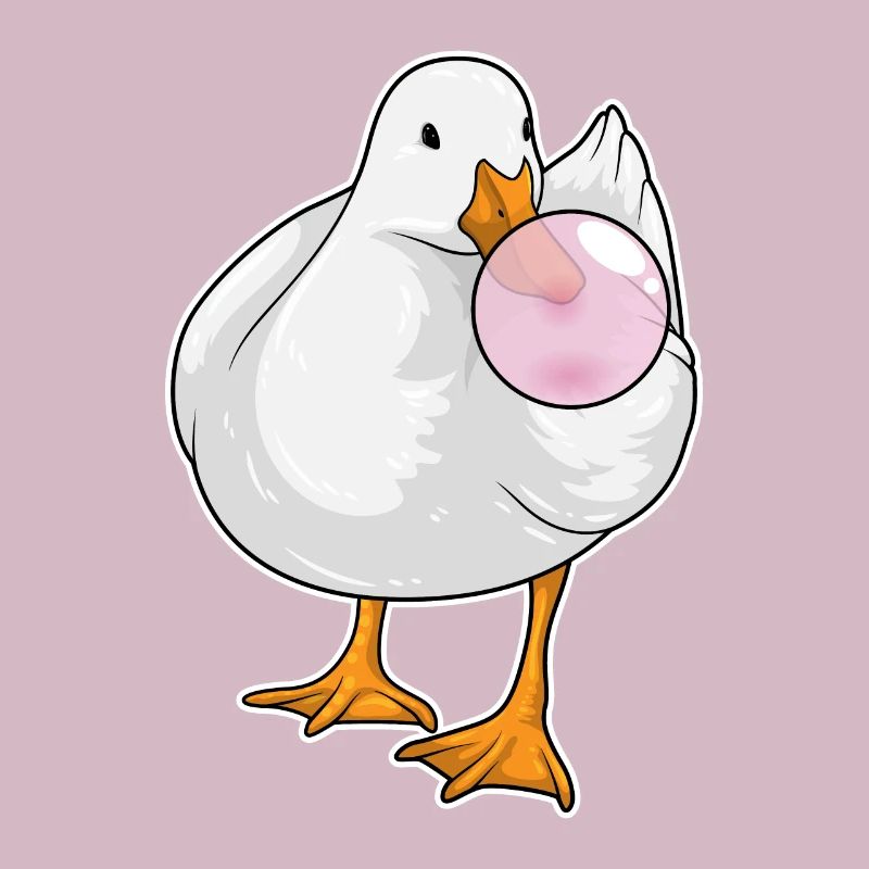 Duck chewing gum