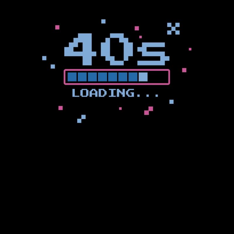 40. Geburtstag Vierzig Jahre 40s Ladebalken Gaming