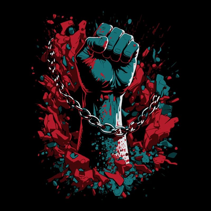 Fist of Chains - Black History Month Juneteenth