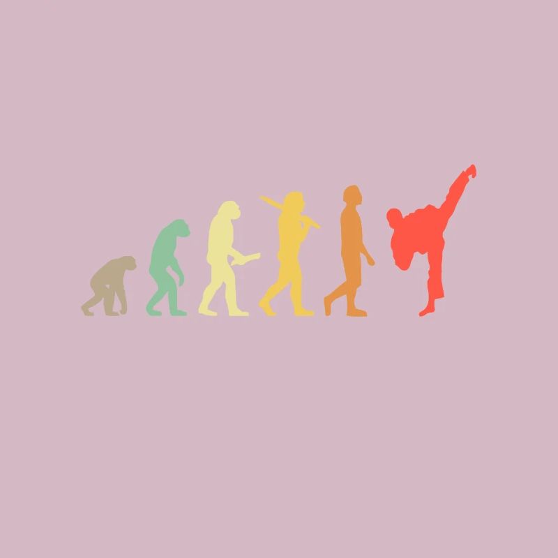 Rétro Karaté Evolution Cadeau pour Karateka