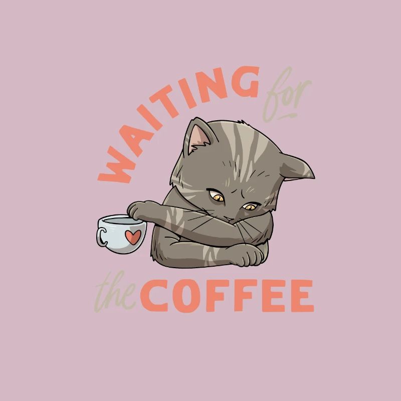 Conception de chat de café pour un accro au café