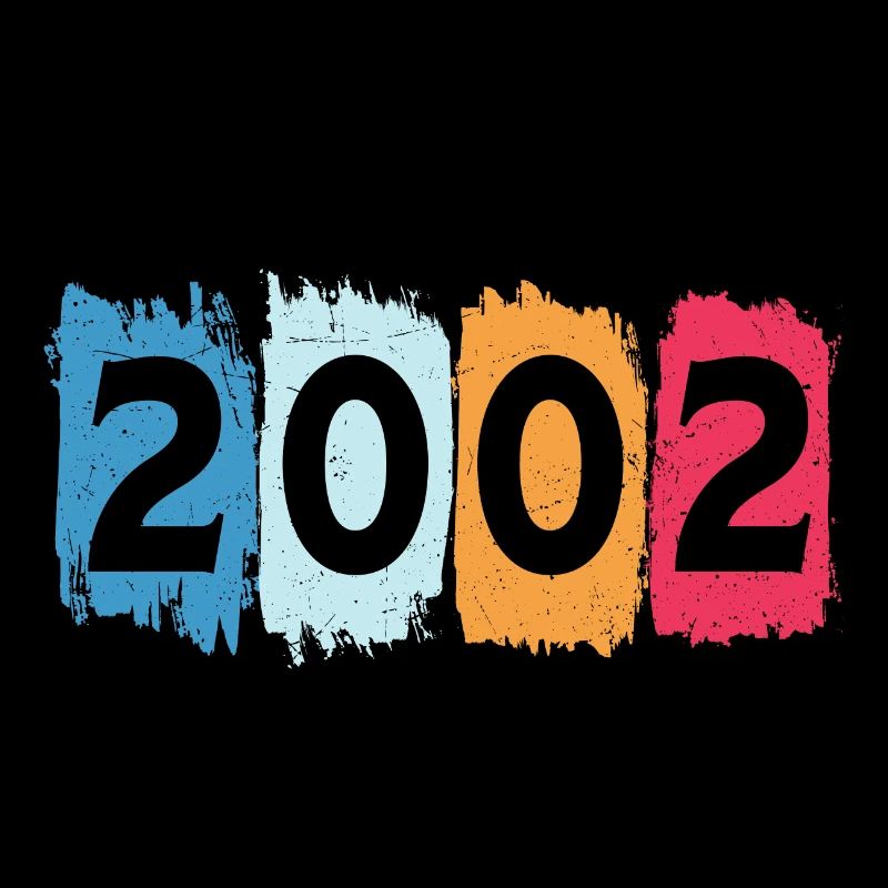 T-shirt rétro 2002 02 millésime 2002