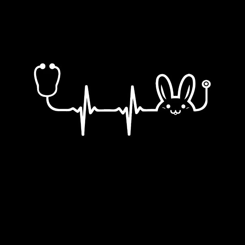 Heartbeat Easter Bunny idée Infirmière Stéthoscope Nurs