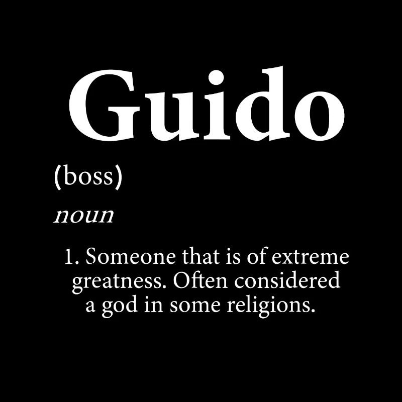 Guido Definition Personalized Name Gift For Guidos