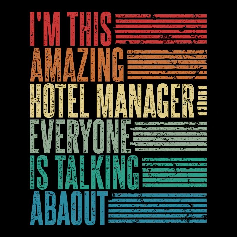 Hotel Manager Hotel Manager Gift Retro