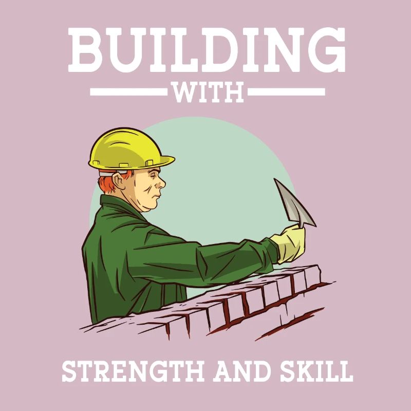 Construction Worker Building With Strength And Skill Construction