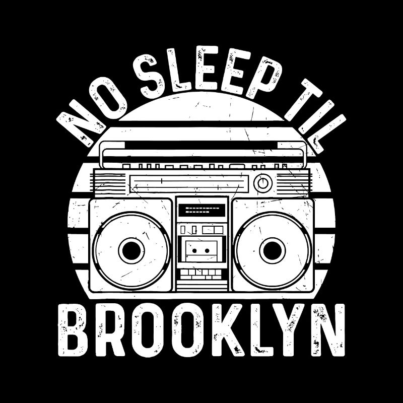 Cool Retro No Sleep Til Brooklyn, Old School Porta