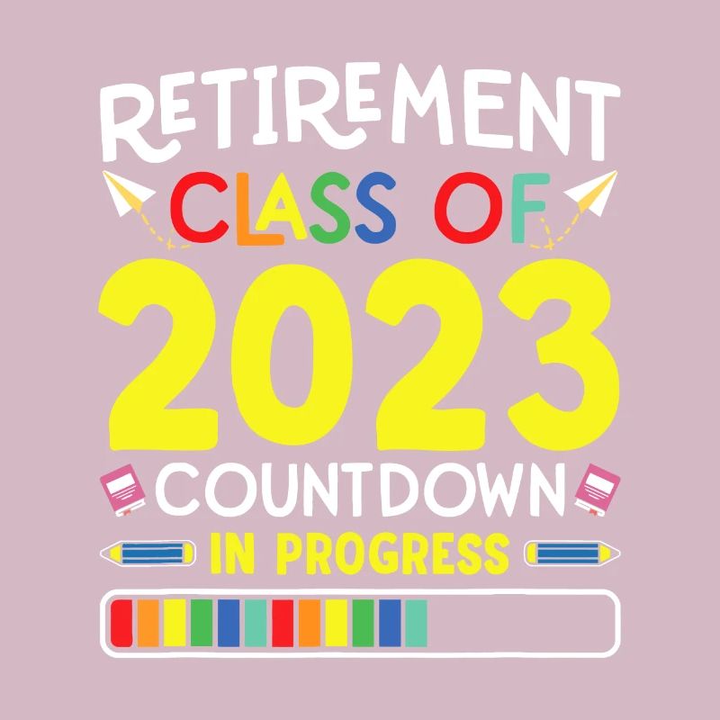 Ruhestandsklasse von 2023 Countdown in Progress Tee