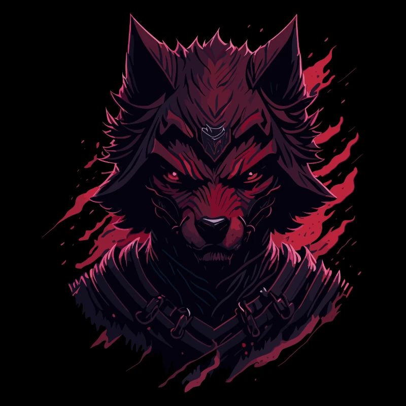 Wolf Evil Ninja Dark Fox