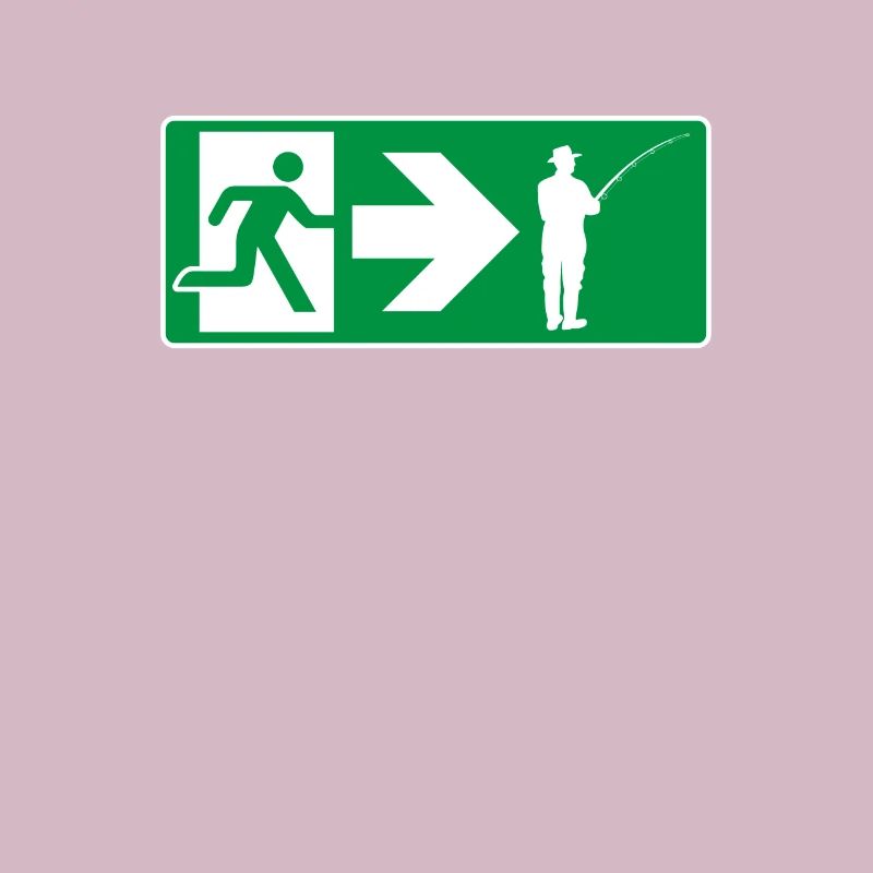 Emergency Exit Fishing Angler
