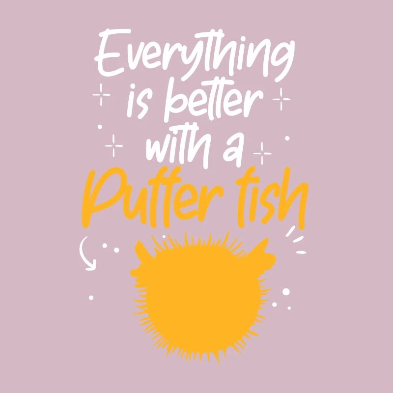 Everything is better with pufferfish aquarium