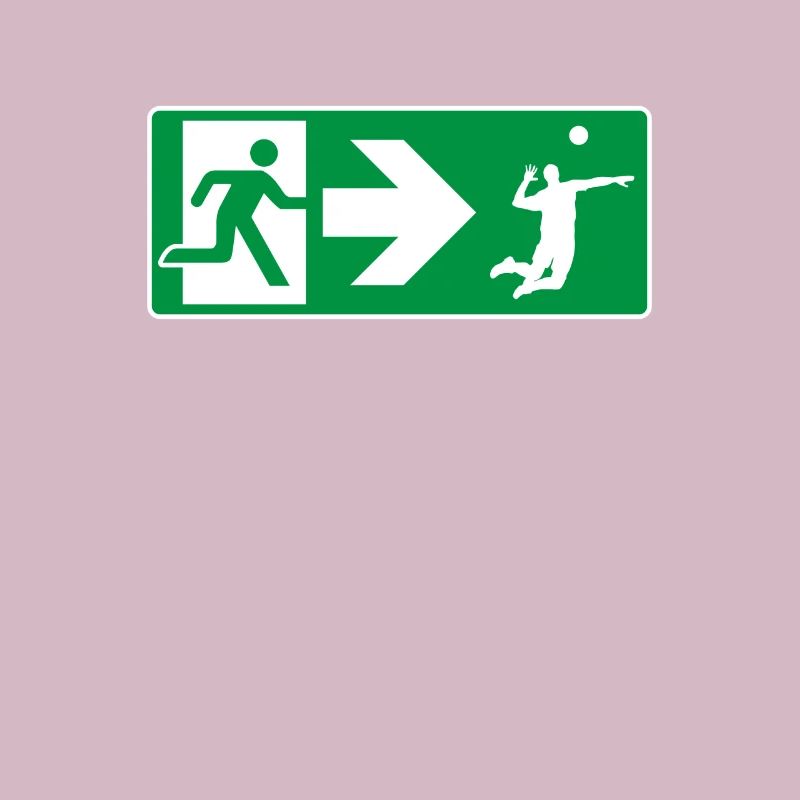 Emergency Exit Volleyball Volleyball Player