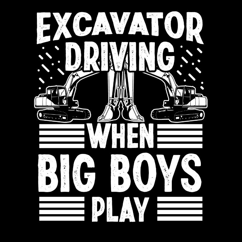 Baggerfahrer Excavator Driving Big Boy Play Bagger