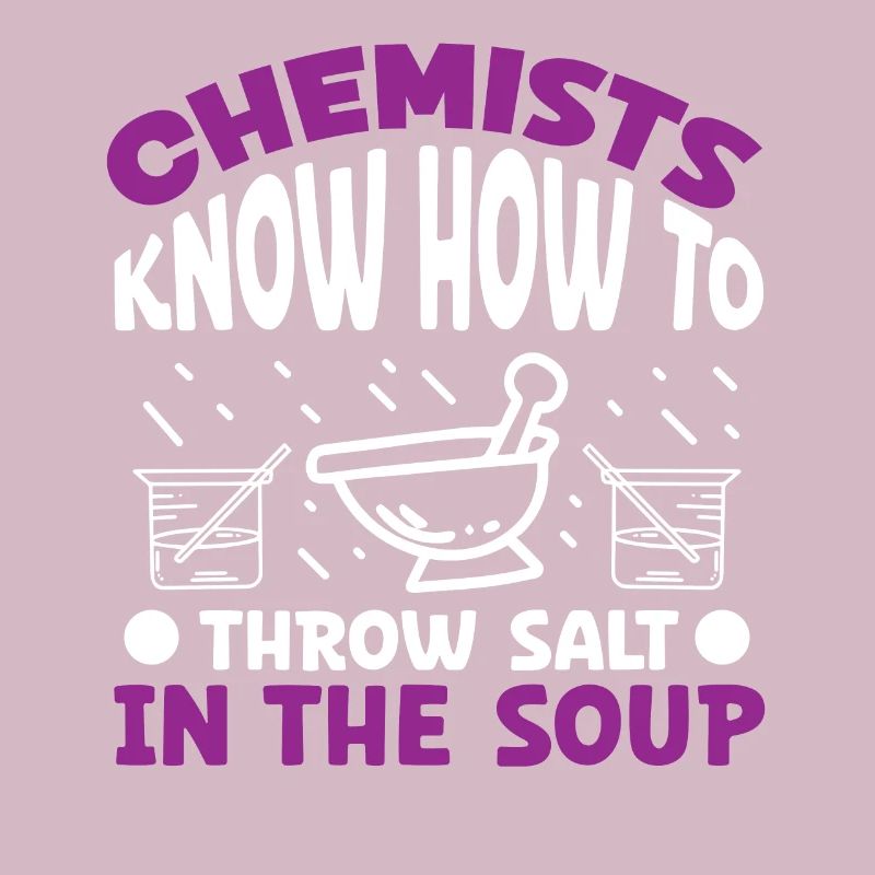 Chimiste Jeter Du Sel Dans La Soupe Chimie Technicien Chimiste