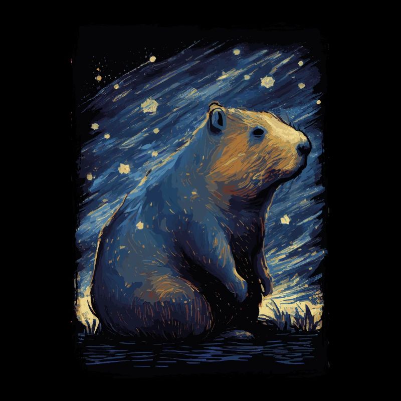 Capybara Nuit étoilée