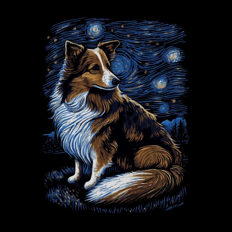 Shetland Schäferhund Starry Night