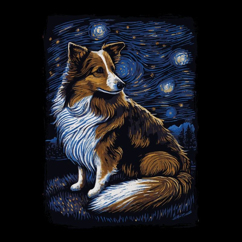 Shetland Schäferhund Starry Night