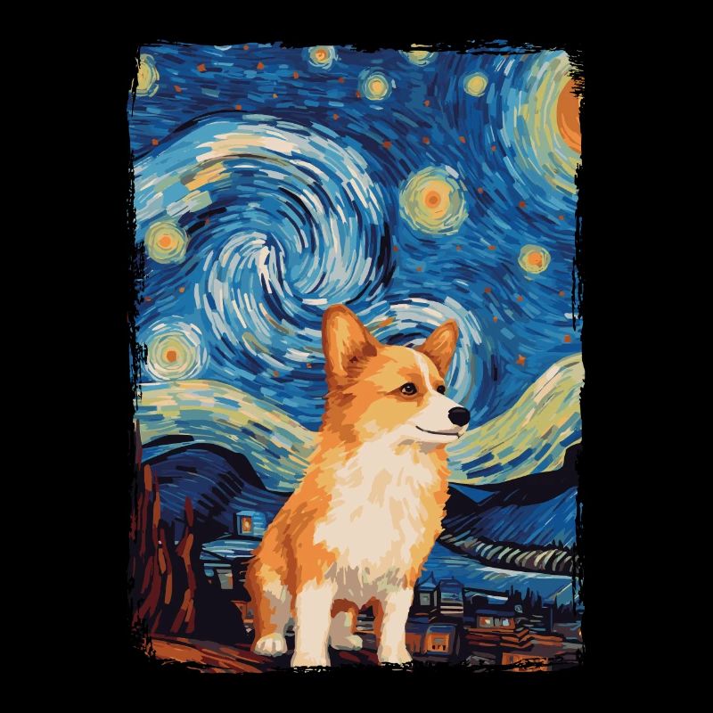 Corgi Nuit étoilée