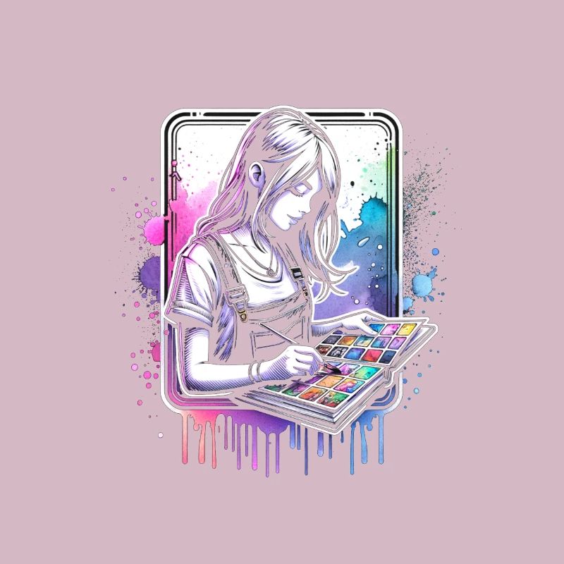 Mädchen, die Scrapbooking lieben