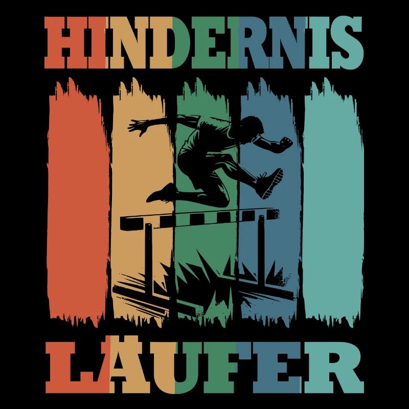 Course d’obstacles athlétisme athlète haies