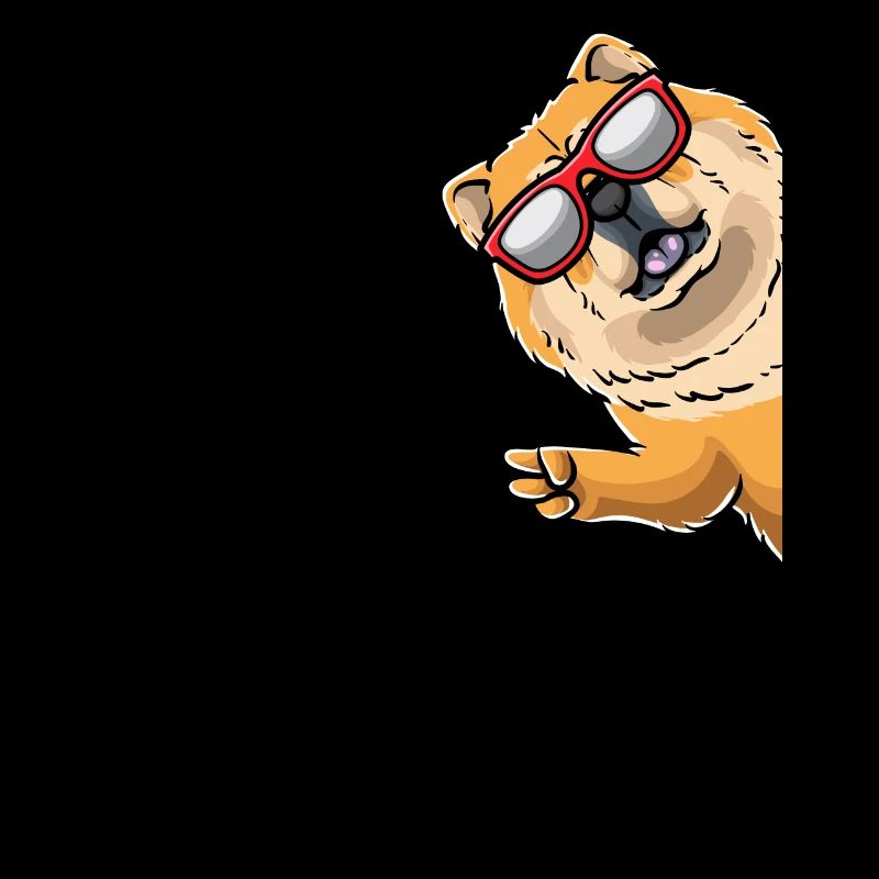 Chien Chow Chow de côté