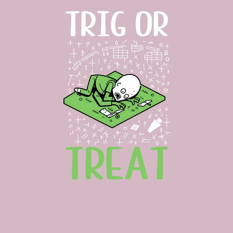 Halloween-Mathelehrer Trig Oder Leckerli Zombie