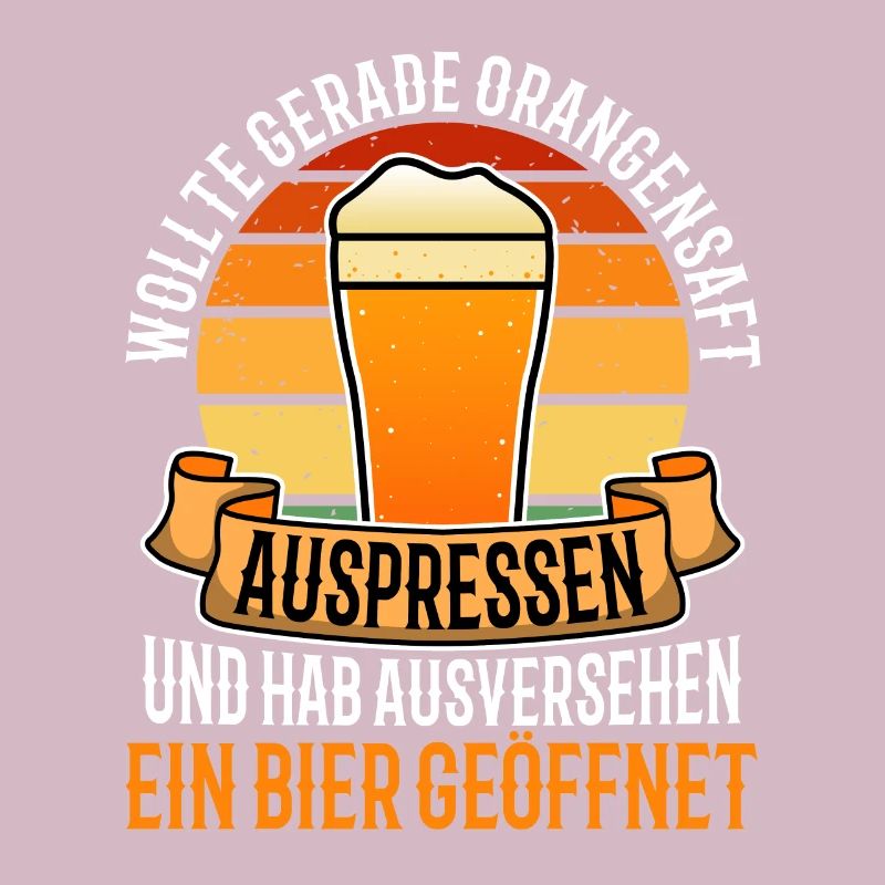 Squeezing orange juice accidentally opened beer