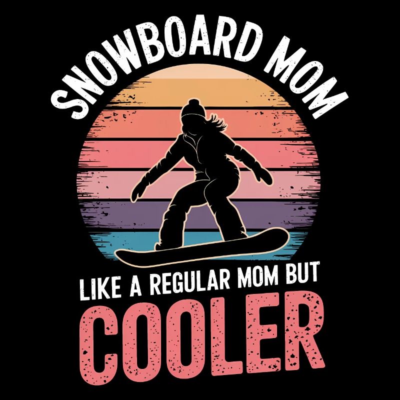 Snowboarderin Spruch Mama Snowboarding Geschenk