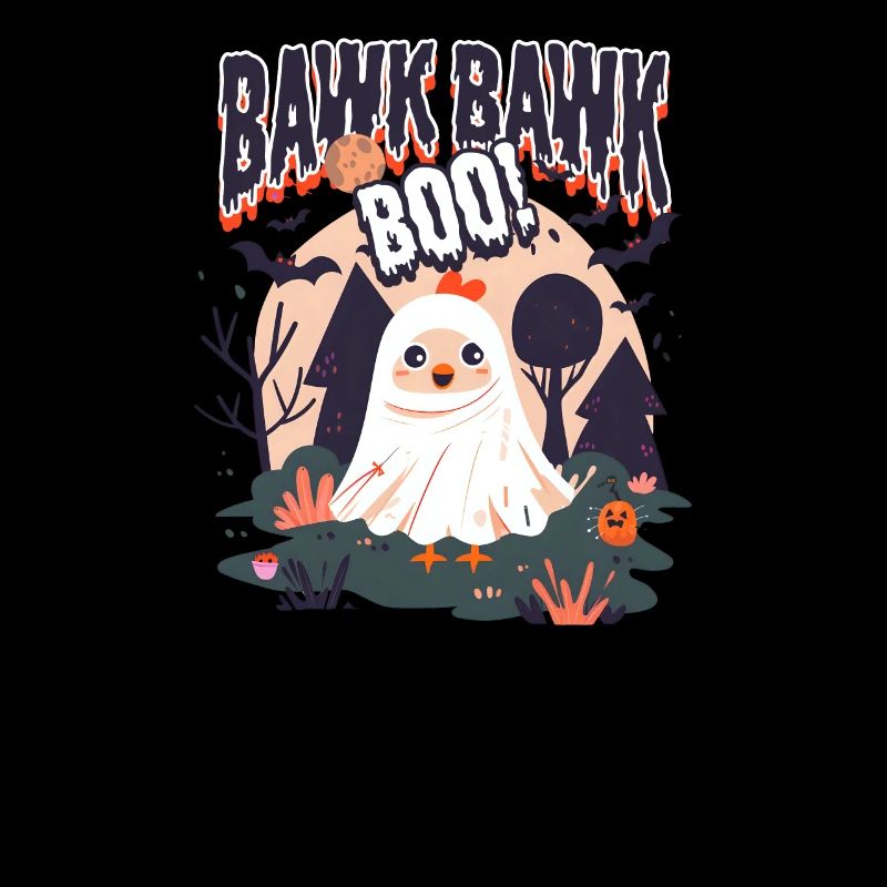 Halloween Hühnchen Bawk Bawk Buh!