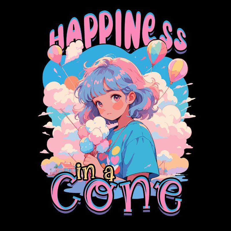 Zuckerwatte Happiness In A Cone
