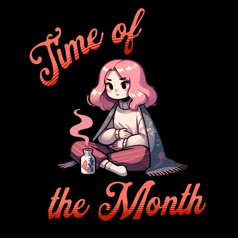 Période du mois Illustration des menstruations