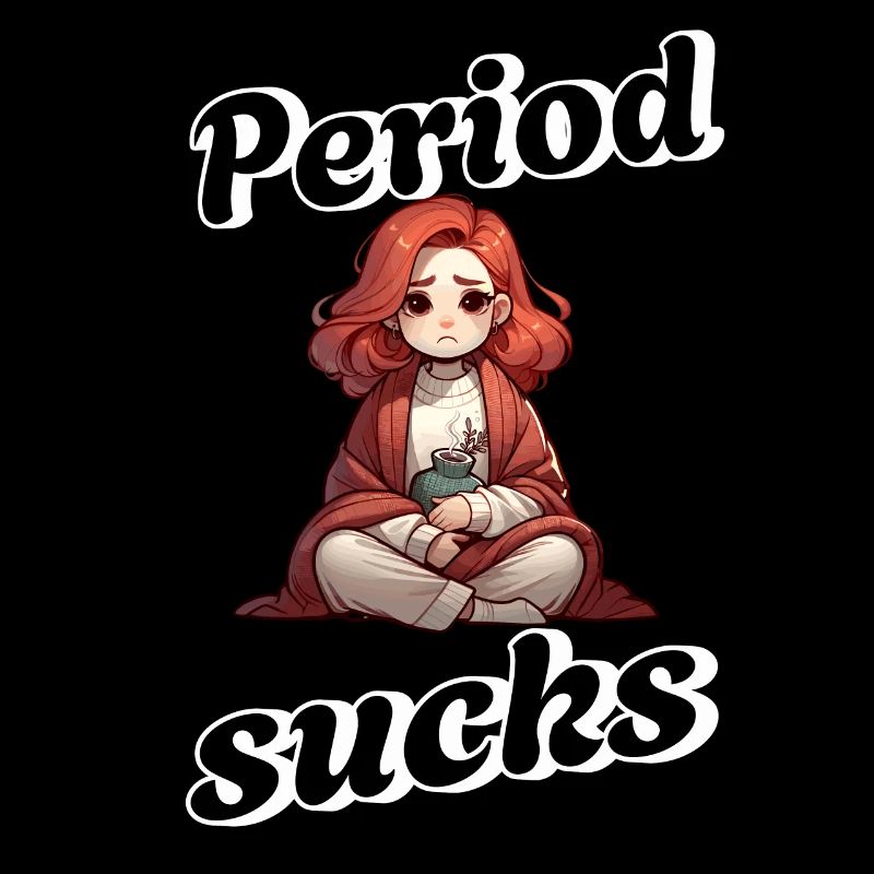 Period Sucks - Conception sur le thème des menstruations