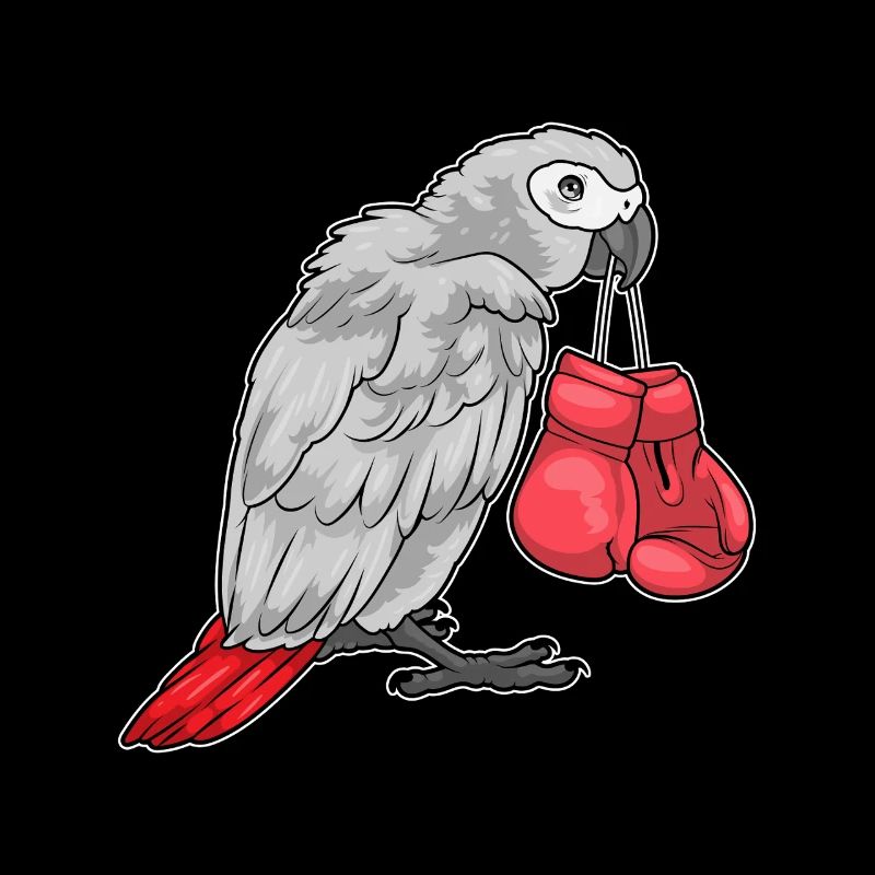 Papagei Boxer Boxhandschuhe Boxen