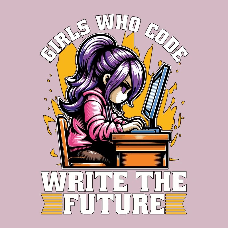 Coder Girls Who Code Write The Future Developer