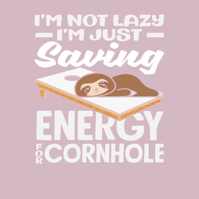 Cornhole Player Energy Saving Funny Sloth