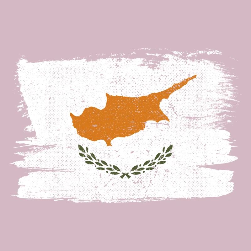 Chypre drapeau drapeau paix Vintage